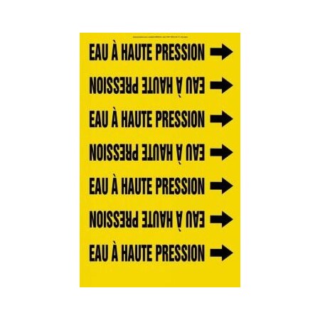 Accuform FRENCH PIPE MARKER EAU HAUTE CRPK415STE CRPK415STE